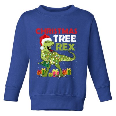 Christmas Tree Rex Trex Dinosaur Cool Gift Toddler Sweatshirt