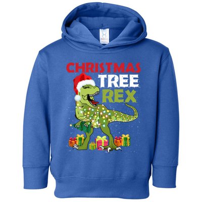 Christmas Tree Rex Trex Dinosaur Cool Gift Toddler Hoodie