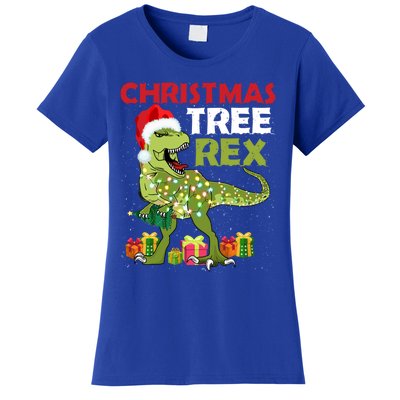 Christmas Tree Rex Trex Dinosaur Cool Gift Women's T-Shirt