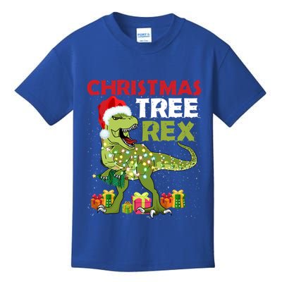 Christmas Tree Rex Trex Dinosaur Cool Gift Kids T-Shirt