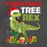 Christmas Tree Rex Trex Dinosaur Cool Gift Vector Backpack