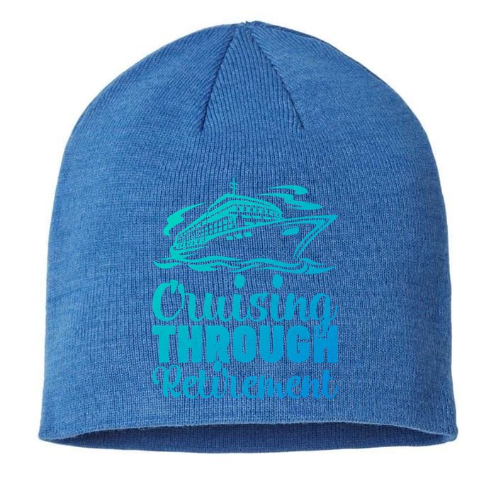 Cruising Through Retiret Cruise Cute Gift Sustainable Beanie