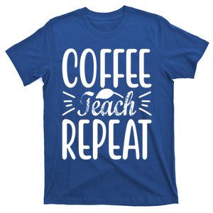 Coffee Teach Repeat Retro Back To School Teacher Gift T-Shirt