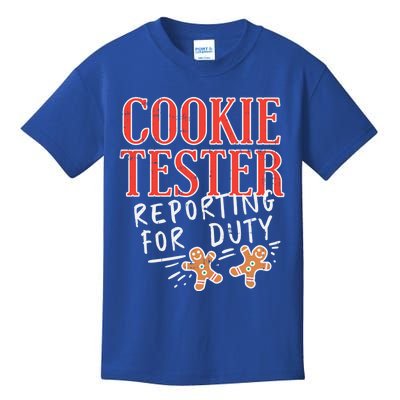 Cookie Tester Reporting Duty Funny Christmas Xmas Gift Cool Gift Kids T-Shirt