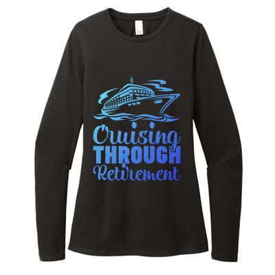 Cruising Through Retiret Cruise Cute Gift Womens CVC Long Sleeve Shirt