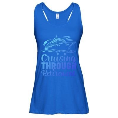 Cruising Through Retiret Cruise Cute Gift Ladies Essential Flowy Tank