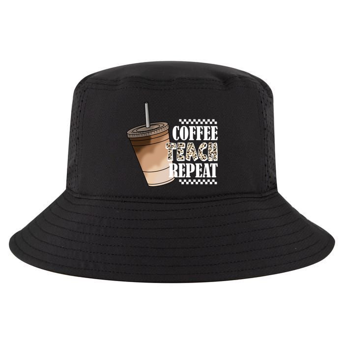 Coffee Teach Repeat Cute Teacher Gift Cool Comfort Performance Bucket Hat