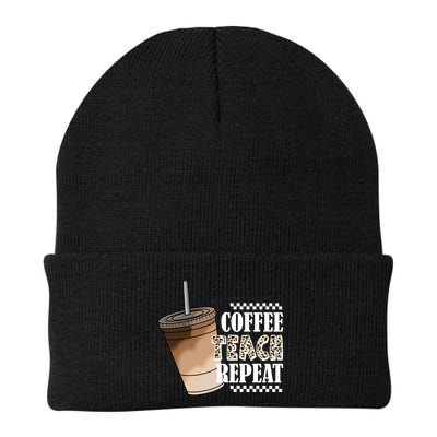 Coffee Teach Repeat Cute Teacher Gift Beanie