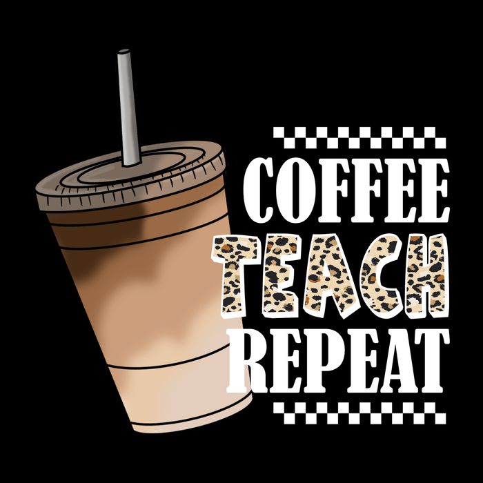 Coffee Teach Repeat Cute Teacher Gift 16 in Basic Backpack
