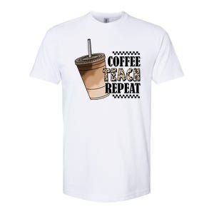 Coffee Teach Repeat Cute Teacher Gift Softstyle CVC T-Shirt