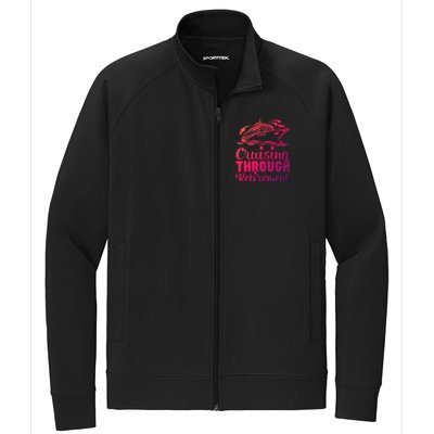 Cruising Through Retiret Cruise Cute Gift Stretch Full-Zip Cadet Jacket