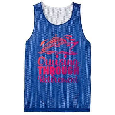 Cruising Through Retiret Cruise Cute Gift Mesh Reversible Basketball Jersey Tank