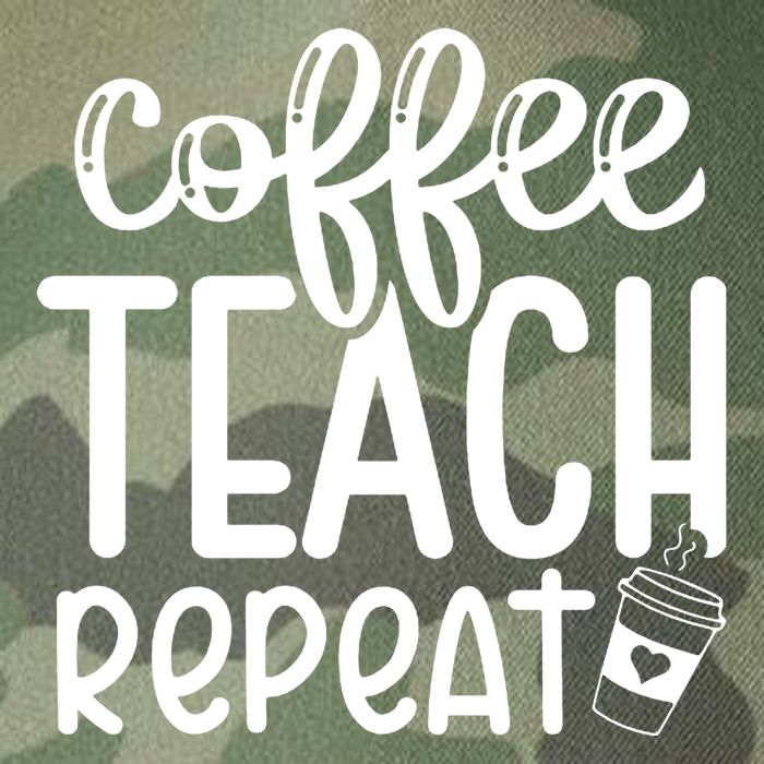 Coffee Teach Repeat Legacy Tie Dye Trucker Hat