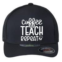Coffee Teach Repeat Flexfit Unipanel Trucker Cap