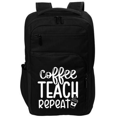 Coffee Teach Repeat Impact Tech Backpack