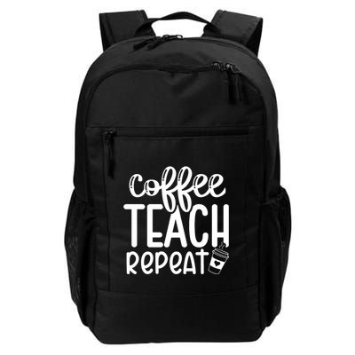 Coffee Teach Repeat Daily Commute Backpack