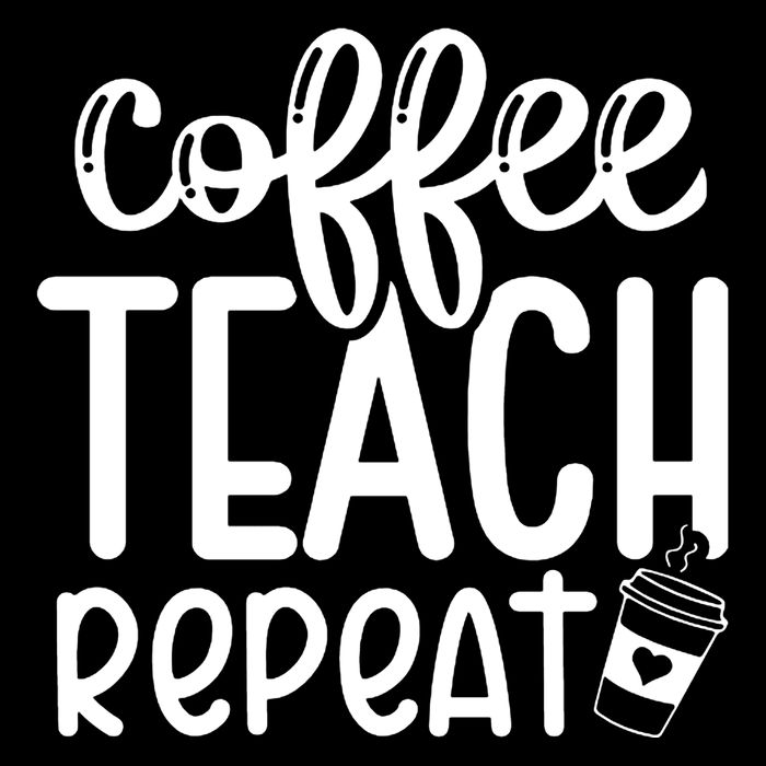 Coffee Teach Repeat 7-Panel Snapback Hat