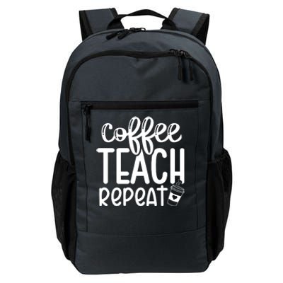 Coffee Teach Repeat Daily Commute Backpack