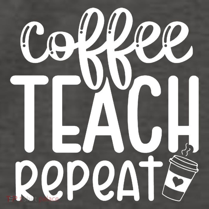 Coffee Teach Repeat Vector Backpack