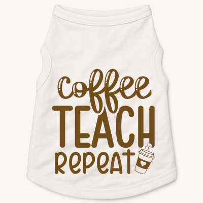 Coffee Teach Repeat Doggie Tank