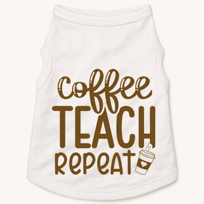 Coffee Teach Repeat Doggie Tank