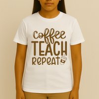 Coffee Teach Repeat T-Shirt