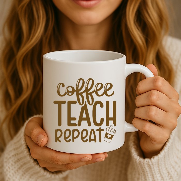 Coffee Teach Repeat Mug
