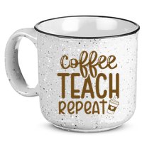Coffee Teach Repeat 15oz Campfire Ceramic Mug