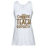 Coffee Teach Repeat Ladies Essential Flowy Tank
