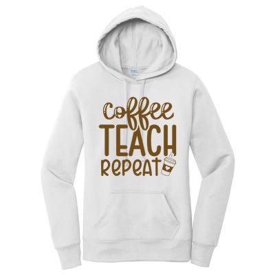 Coffee Teach Repeat Women's Pullover Hoodie