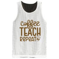 Coffee Teach Repeat Mesh Reversible Basketball Jersey Tank