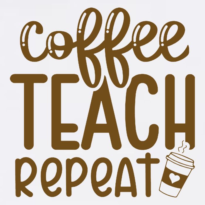Coffee Teach Repeat Mousepad