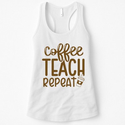 Coffee Teach Repeat Womens Tank Top