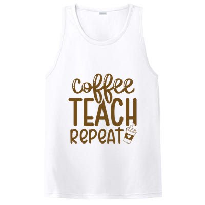 Coffee Teach Repeat PosiCharge Competitor Tank