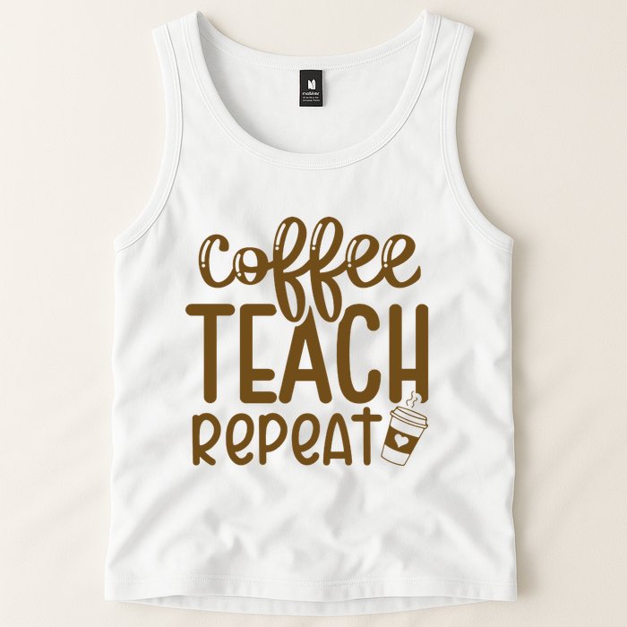 Coffee Teach Repeat Tank Top