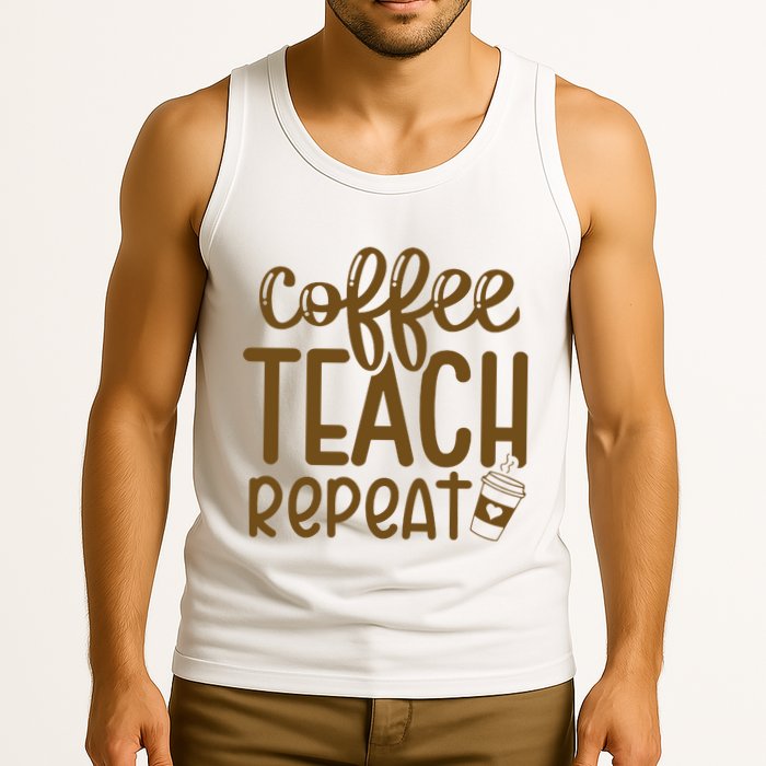 Coffee Teach Repeat Tank Top