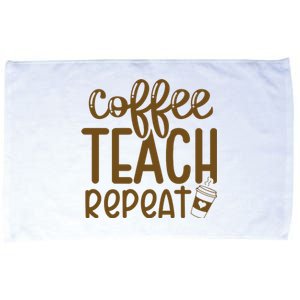 Coffee Teach Repeat Microfiber Hand Towel