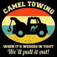 Camel Towing Retro Adult Humor Saying Sustainable Bucket Hat