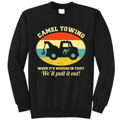 Camel Towing Retro Adult Humor Saying Funny Halloween Sweatshirt