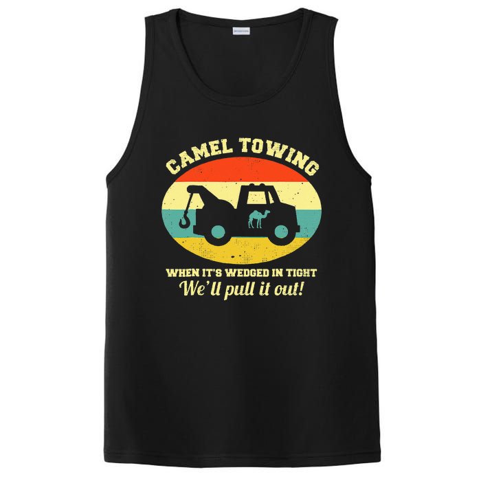 Camel Towing Retro Adult Humor Saying Funny Halloween PosiCharge Competitor Tank