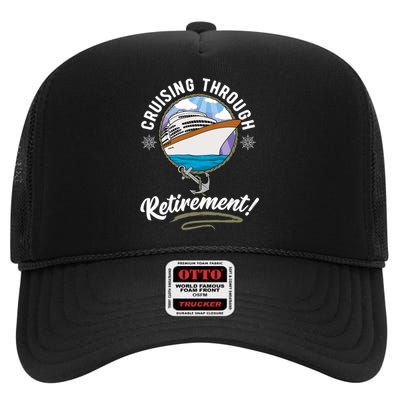 Cruising Through Retirement Cruise High Crown Mesh Back Trucker Hat