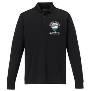 Cruising Through Retirement Cruise Performance Long Sleeve Polo