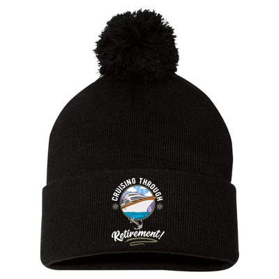 Cruising Through Retirement Cruise Pom Pom 12in Knit Beanie