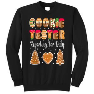 Cookie Tester Reporting For Duty Christmas Baking Team Sweatshirt