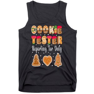 Cookie Tester Reporting For Duty Christmas Baking Team Tank Top