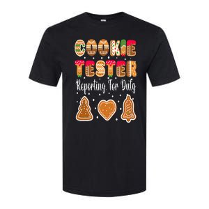 Cookie Tester Reporting For Duty Christmas Baking Team Softstyle CVC T-Shirt