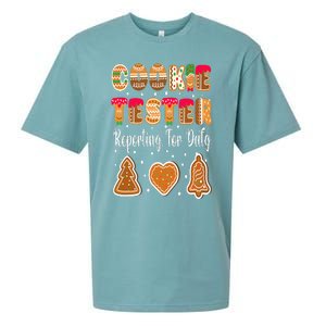 Cookie Tester Reporting For Duty Christmas Baking Team Sueded Cloud Jersey T-Shirt