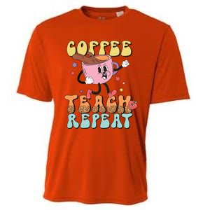 Coffee Teach Repeat Great Gift Cooling Performance Crew T-Shirt