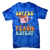 Coffee Teach Repeat Great Gift Tie-Dye T-Shirt