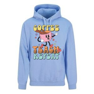 Coffee Teach Repeat Great Gift Unisex Surf Hoodie